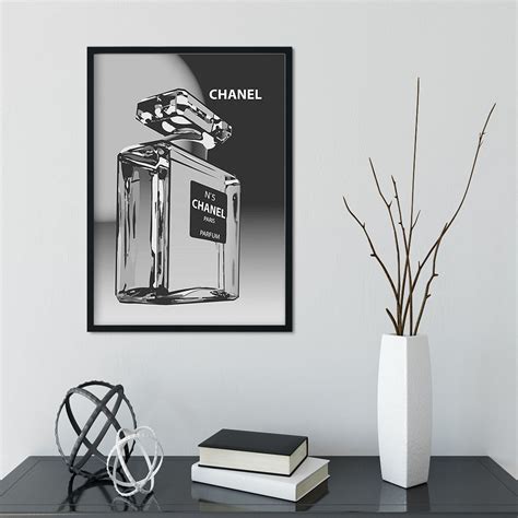 chanel poster vintage|black and white Chanel poster.